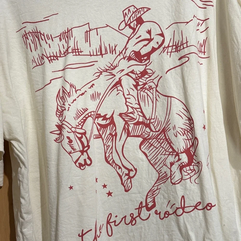 The First Rodeo Cream Graphic Tee - Picture 4 of 4
